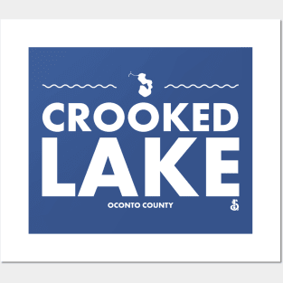 Oconto County, Wisconsin - Crooked Lake Posters and Art